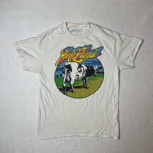 Pink Floyd T Shirt Liquid Blue Cow Graphic Band Tee Medium Music 2015‎
